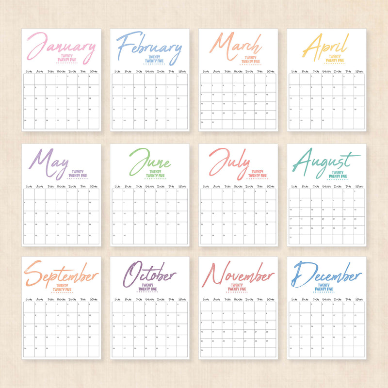 Printable 2025 Calendar