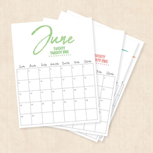 Printable 2025 Calendar