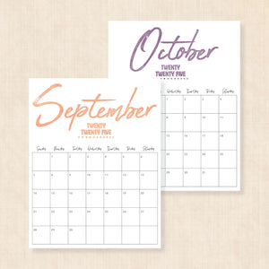 Printable 2025 Calendar