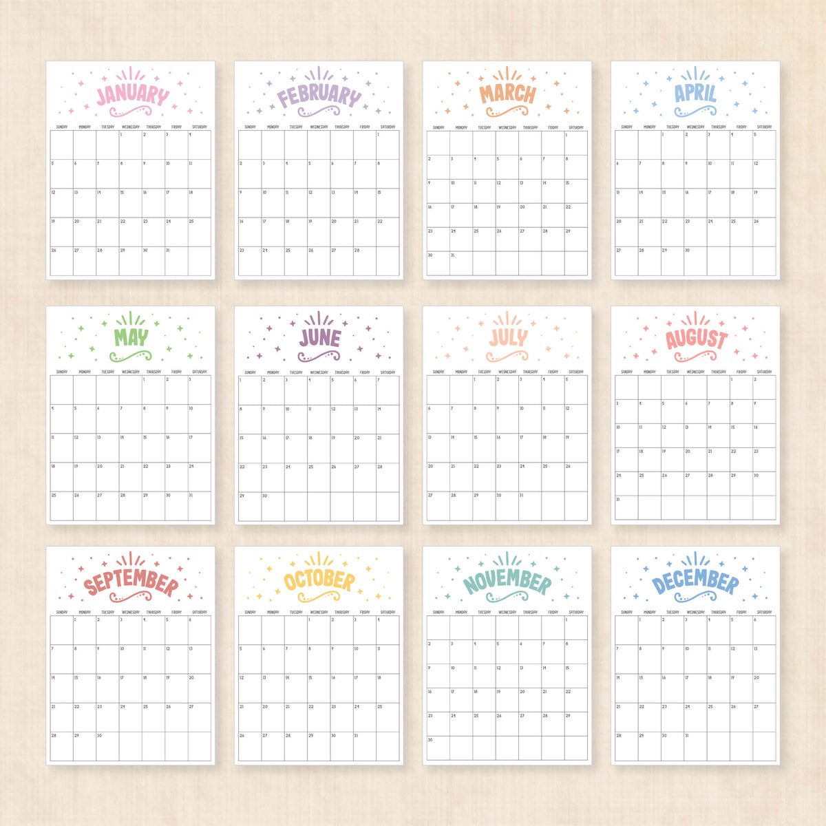 Printable 2025 Calendar