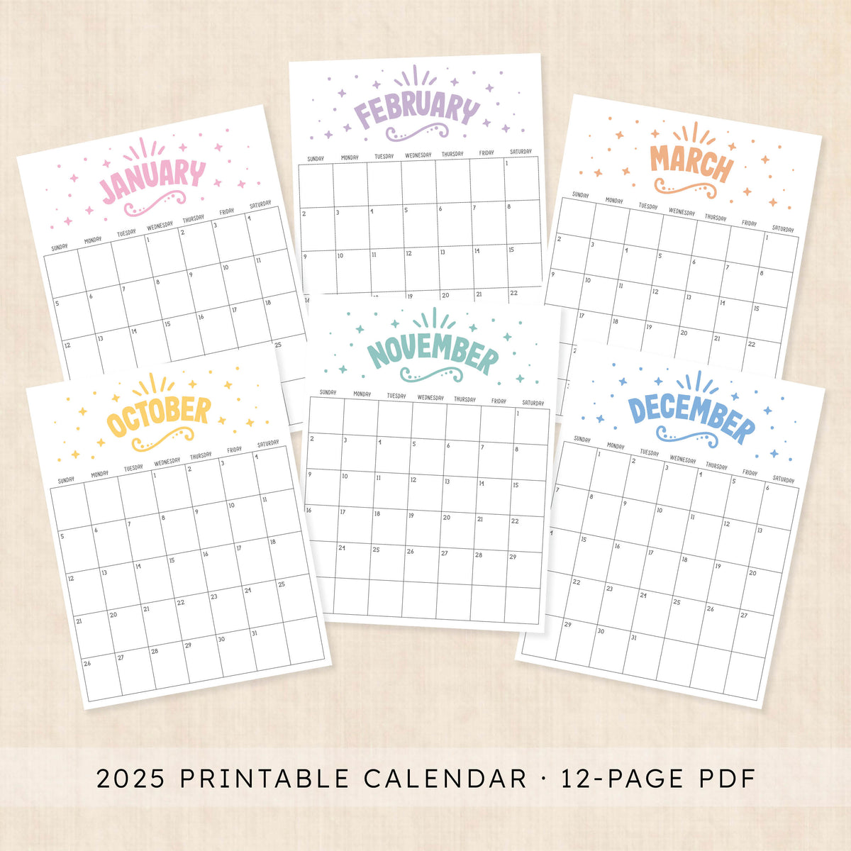 Printable 2025 Calendar