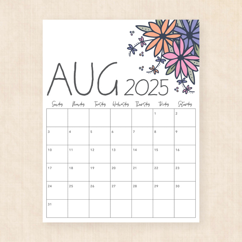 2025 Calendar