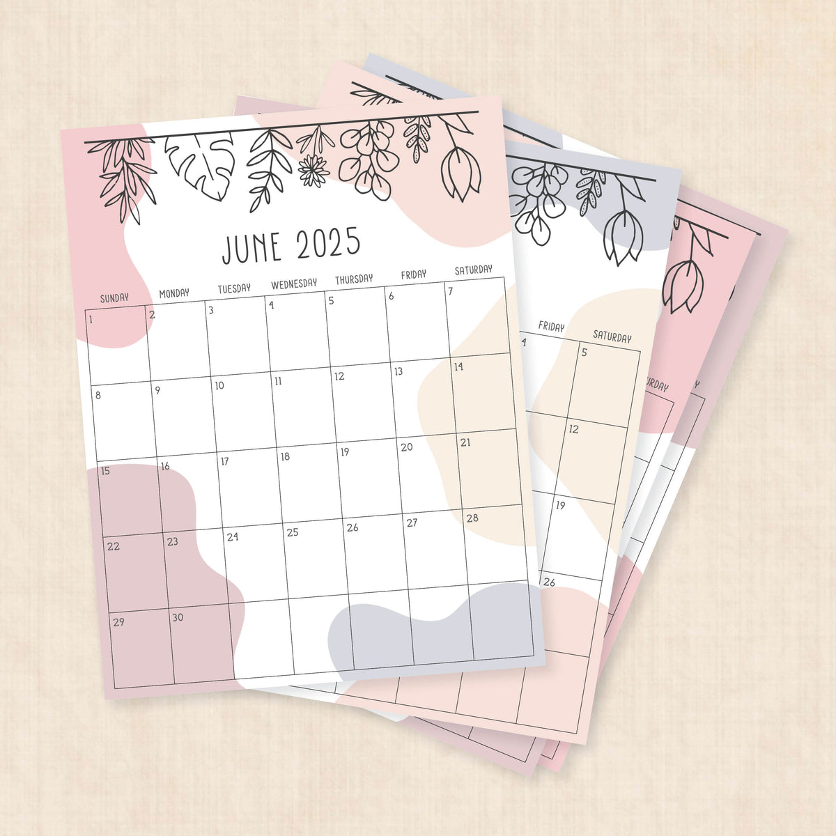 Calender 2025 Rustic Rabbit Printable Calendar · Rustic Rhapsody (2025 Edition)