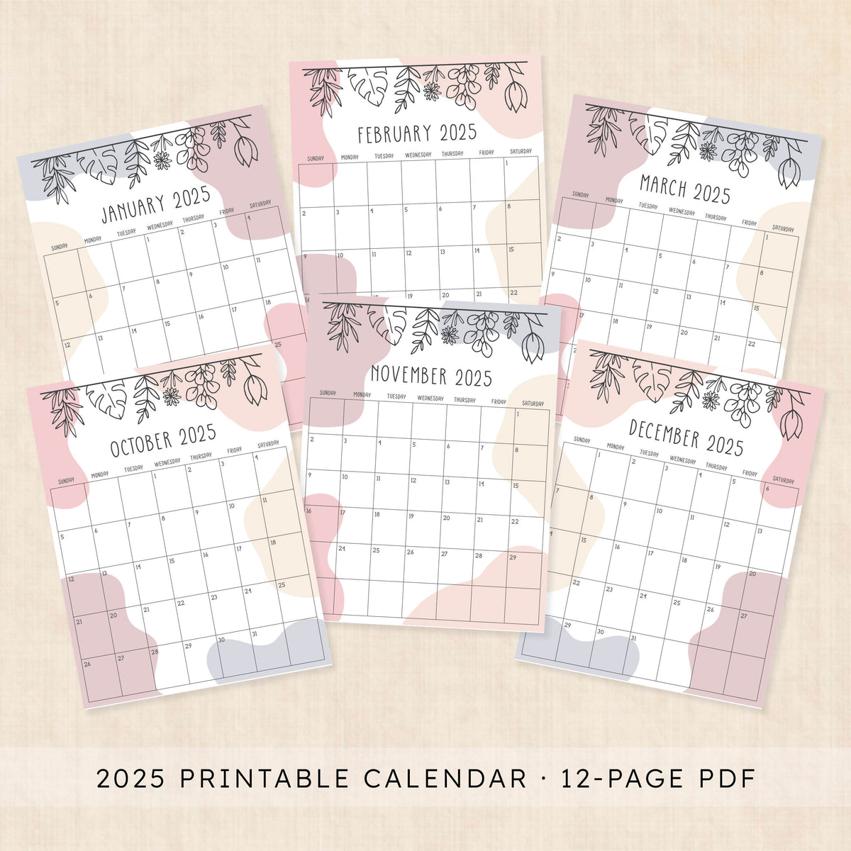 Calender 2025 Rustic Rabbit Printable Calendar · Rustic Rhapsody (2025 Edition)