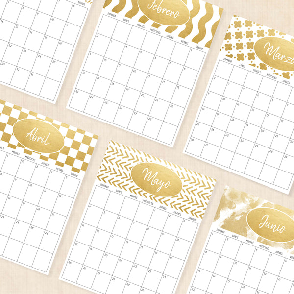 Calendario 2025 · Tidy Plans