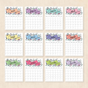 Calendario 2025 para imprimir