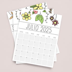 Calendario 2025 para imprimir