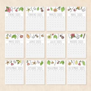 Calendario 2025 para imprimir