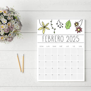 Calendario 2025 para imprimir