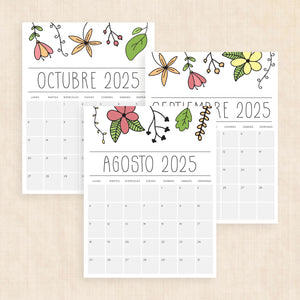 Calendario 2025 para imprimir