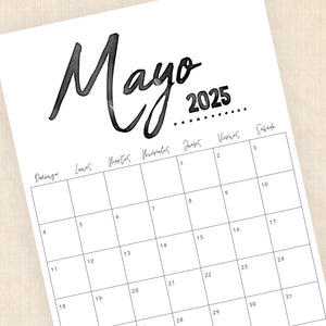 Calendario 2025 para imprimir