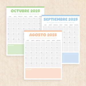 Calendario 2025 para imprimir