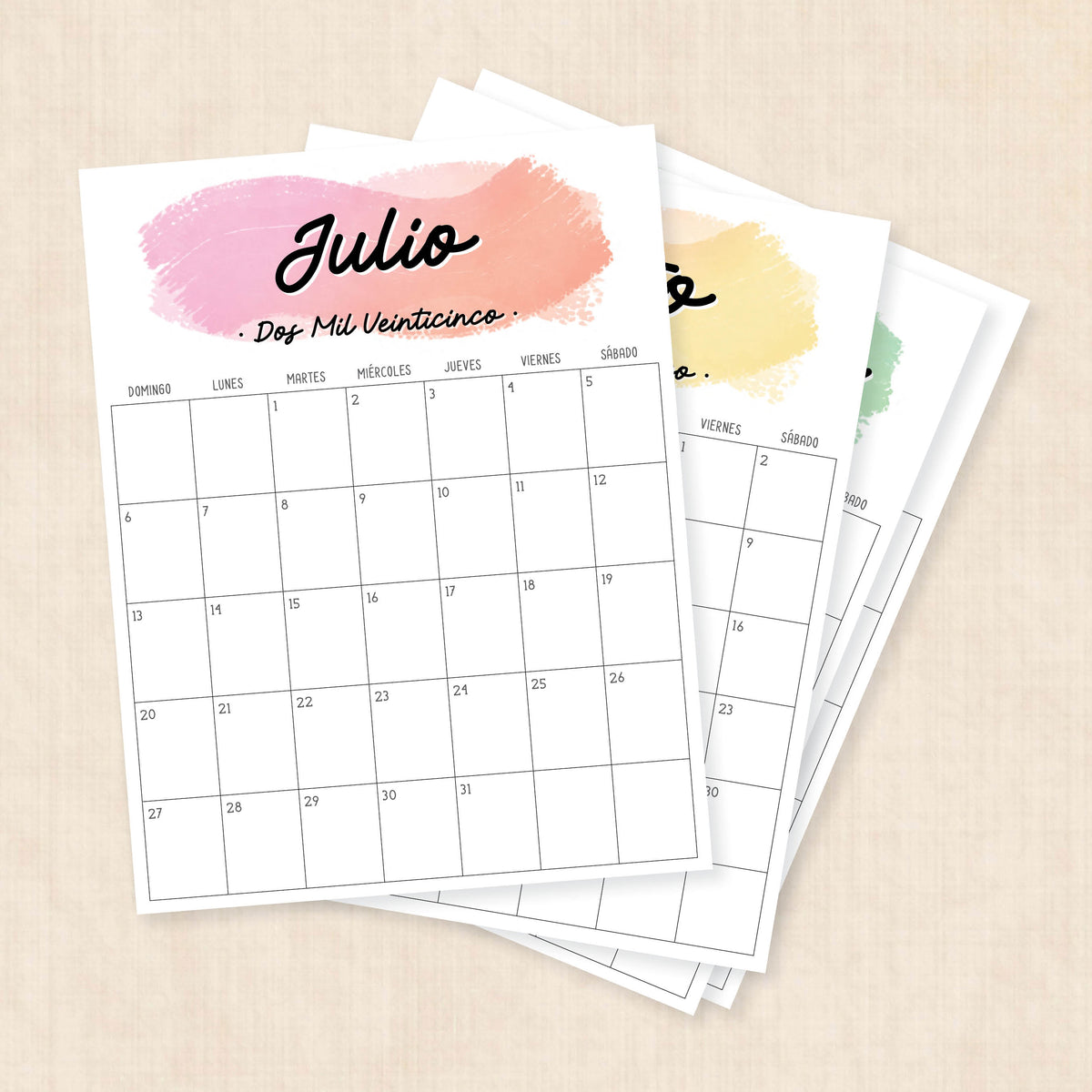 calendario 2025 para imprimir