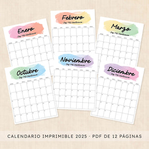 calendario 2025 para imprimir
