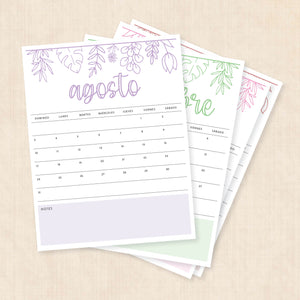 Calendario 2025 para imprimir