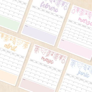 Calendario 2025 para imprimir