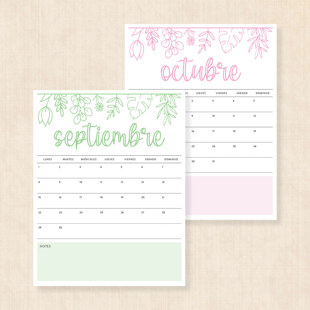 Calendario 2025 para imprimir