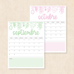 Calendario 2025 para imprimir