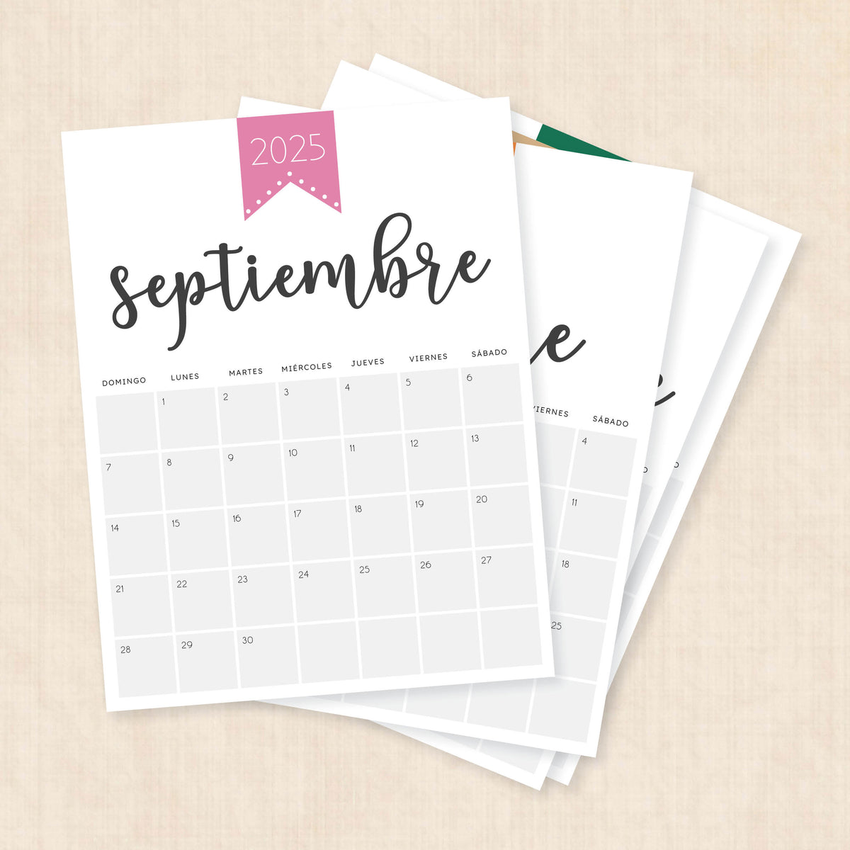 Calendario 2025 para imprimir