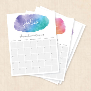 Calendario 2025 para imprimir