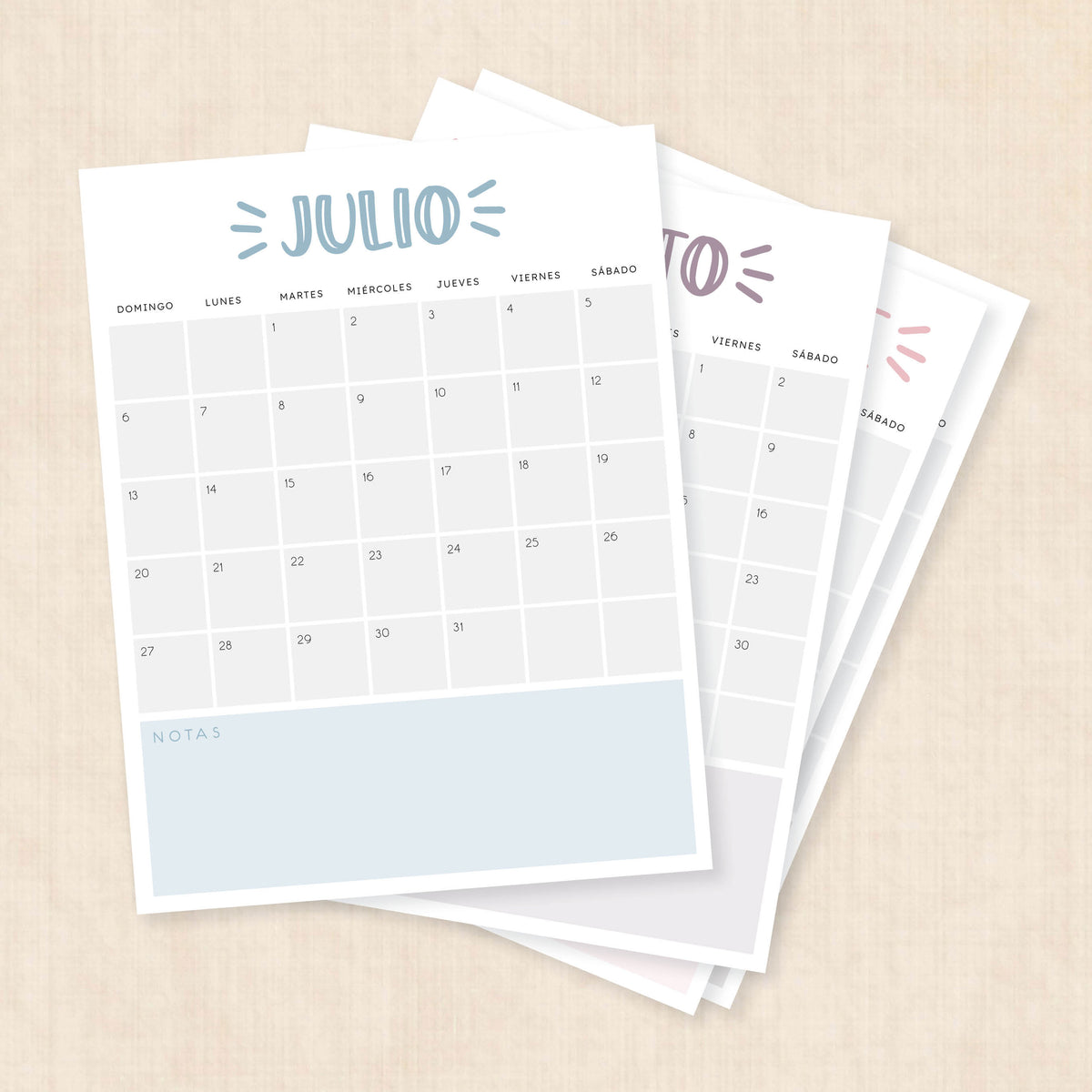 Calendario 2025 para imprimir