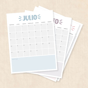 Calendario 2025 para imprimir