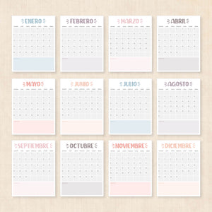 Calendario 2025 para imprimir