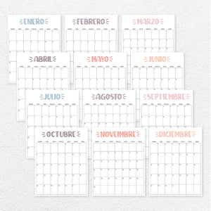 Calendario 2025 para imprimir