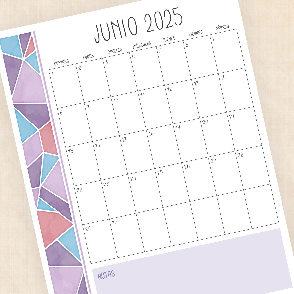 calendario 2025 para imprimir