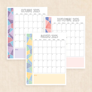 calendario 2025 para imprimir