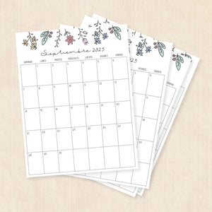 Calendario 2025 para imprimir