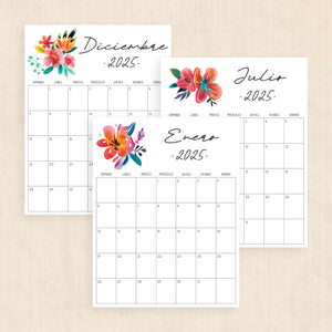 Calendario 2025 para imprimir