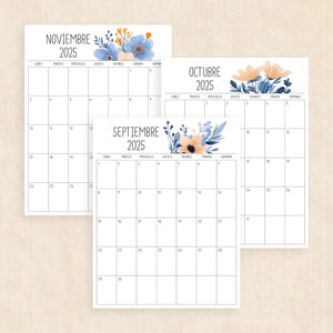 Calendario 2025 para imprimir