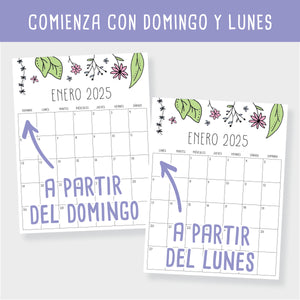 Calendario 2025