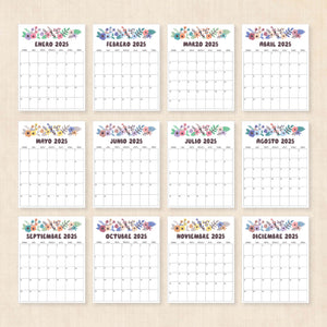Calendario 2025 para imprimir