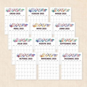Calendario 2025 para imprimir