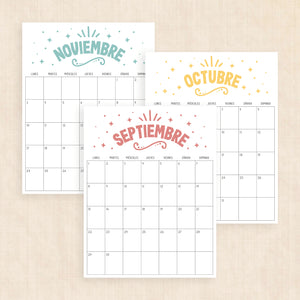 Calendario 2025 para imprimir