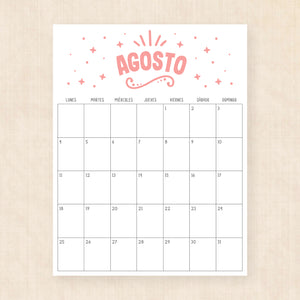 Calendario 2025 para imprimir
