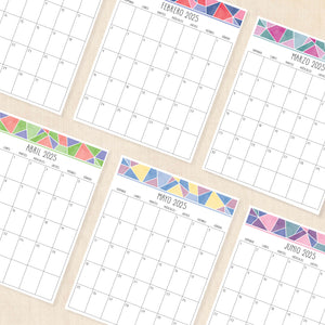 Calendario 2025 para imprimir