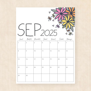 Calendario 2025 para imprimir