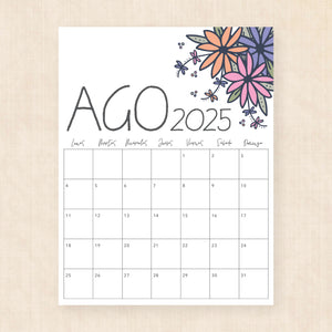 Calendario 2025 para imprimir
