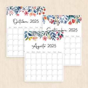Calendario 2025 para imprimir