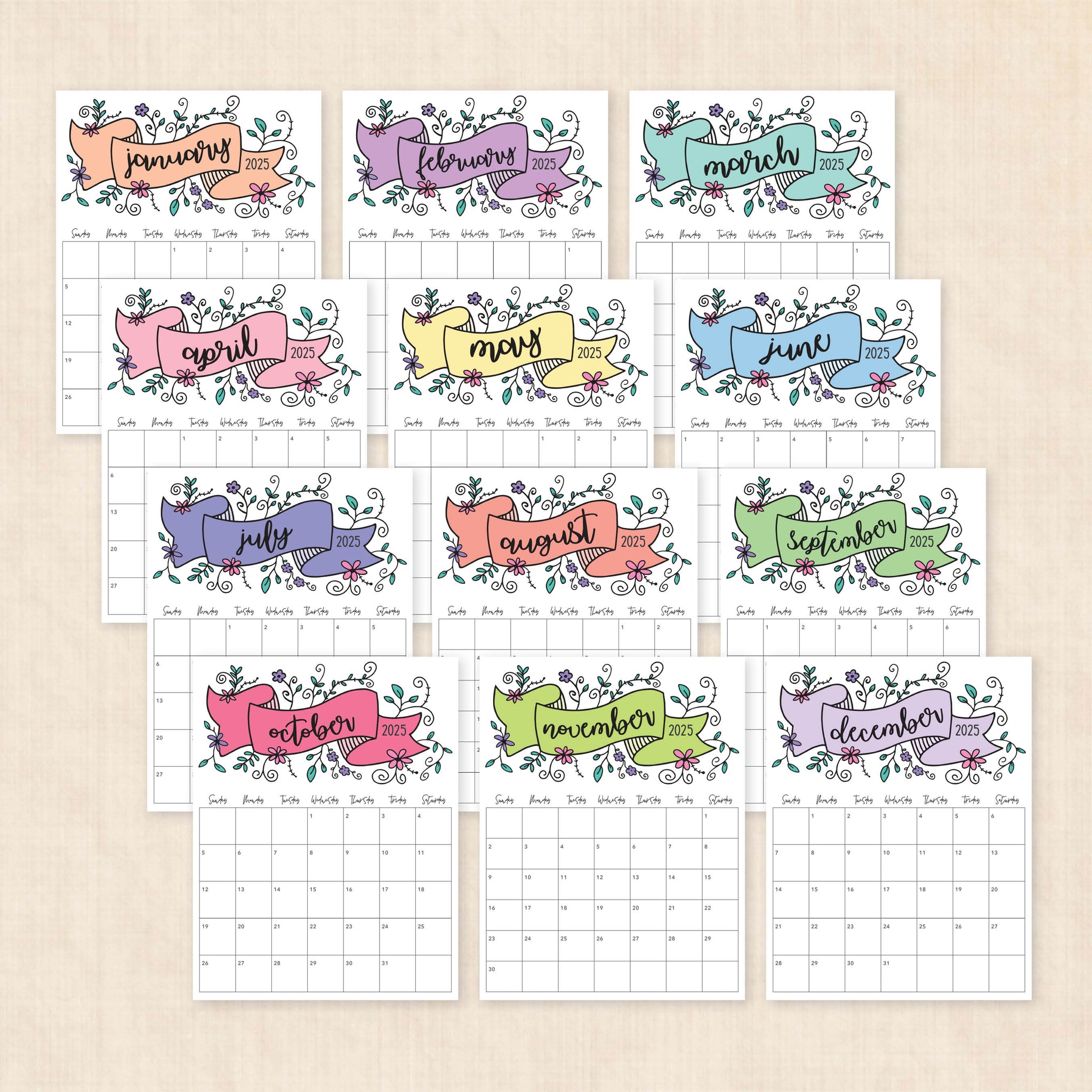 Printable 2025 Calendar
