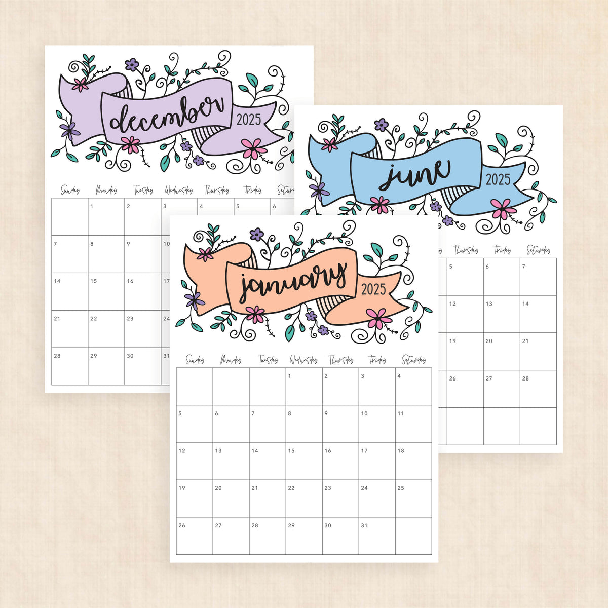 Printable 2025 Calendar