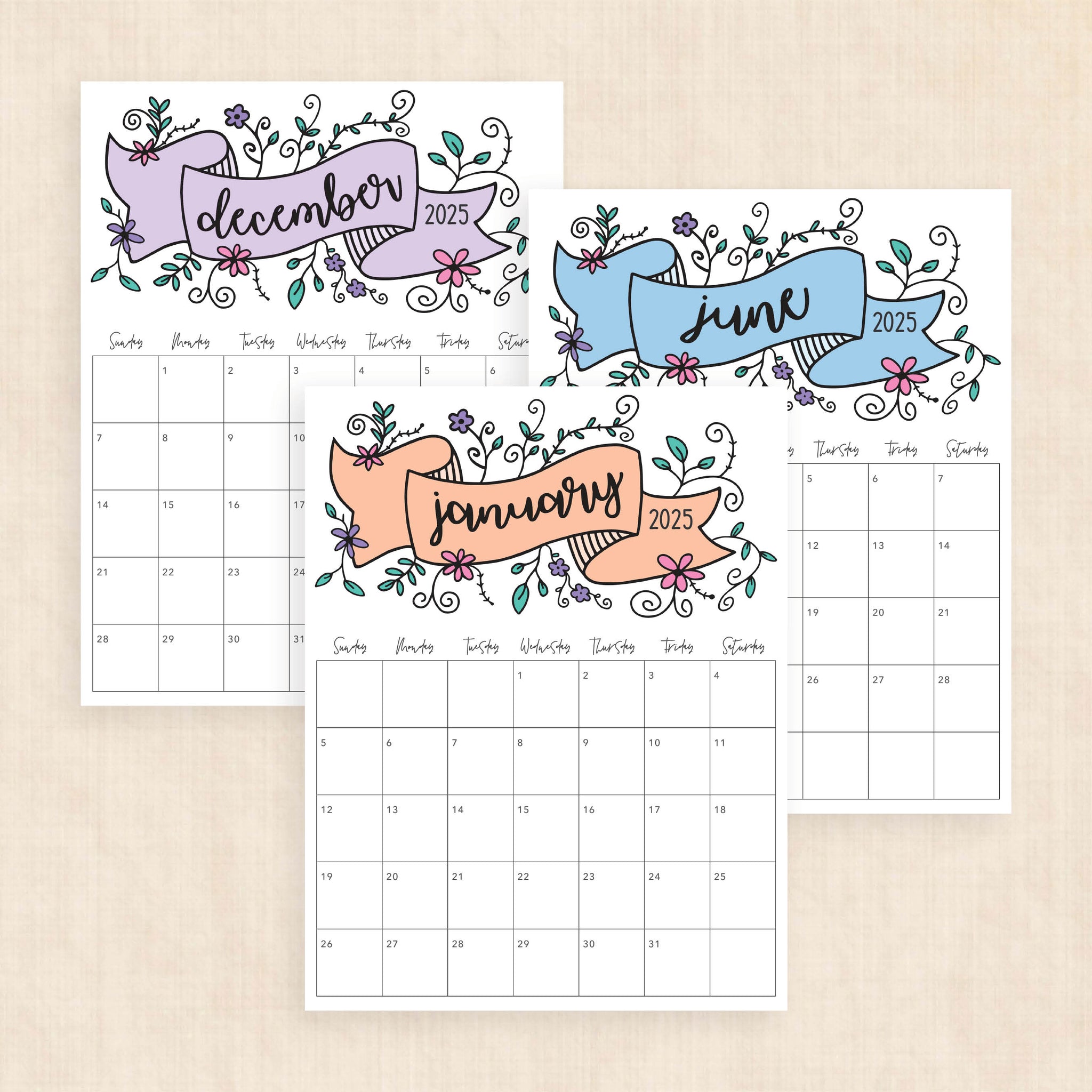 Printable 2025 Calendar