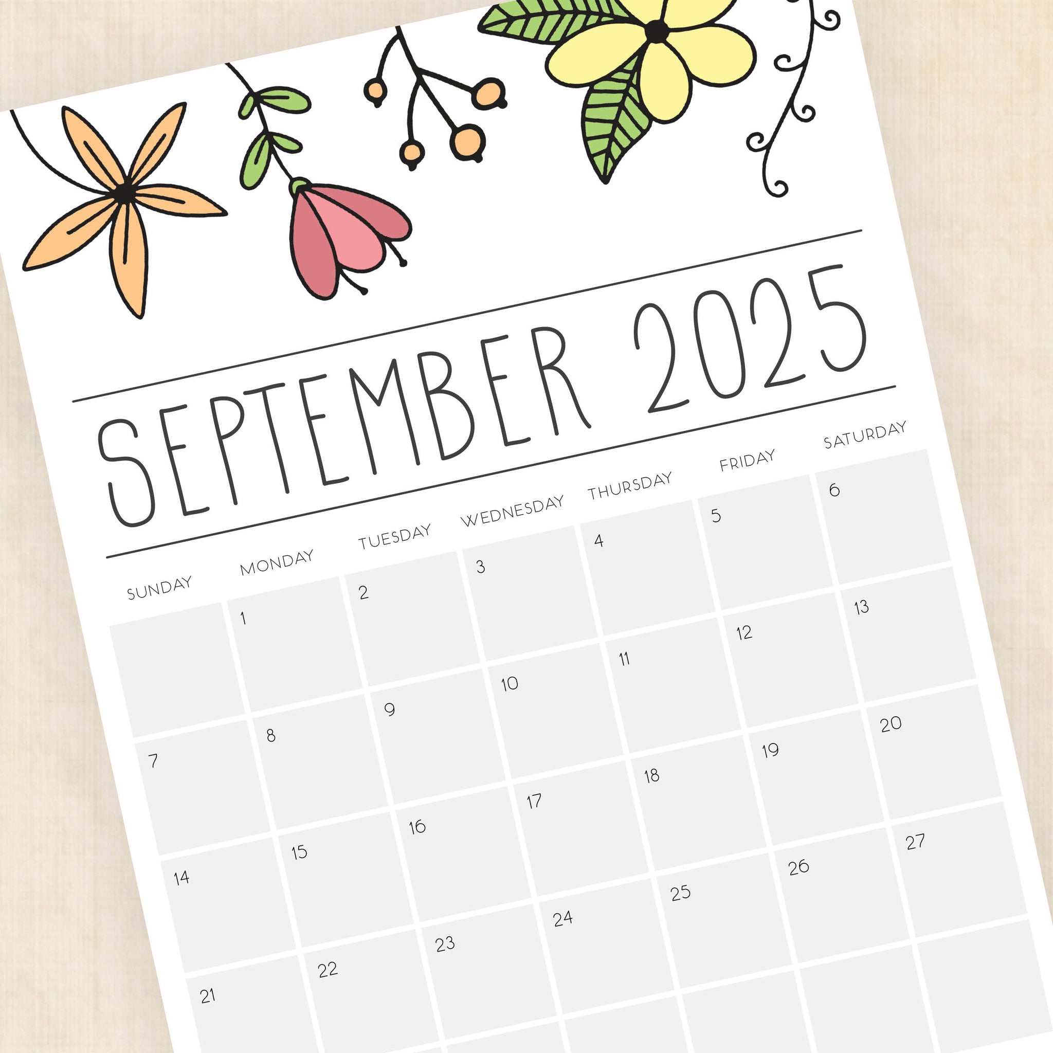 Printable 2025 Calendar