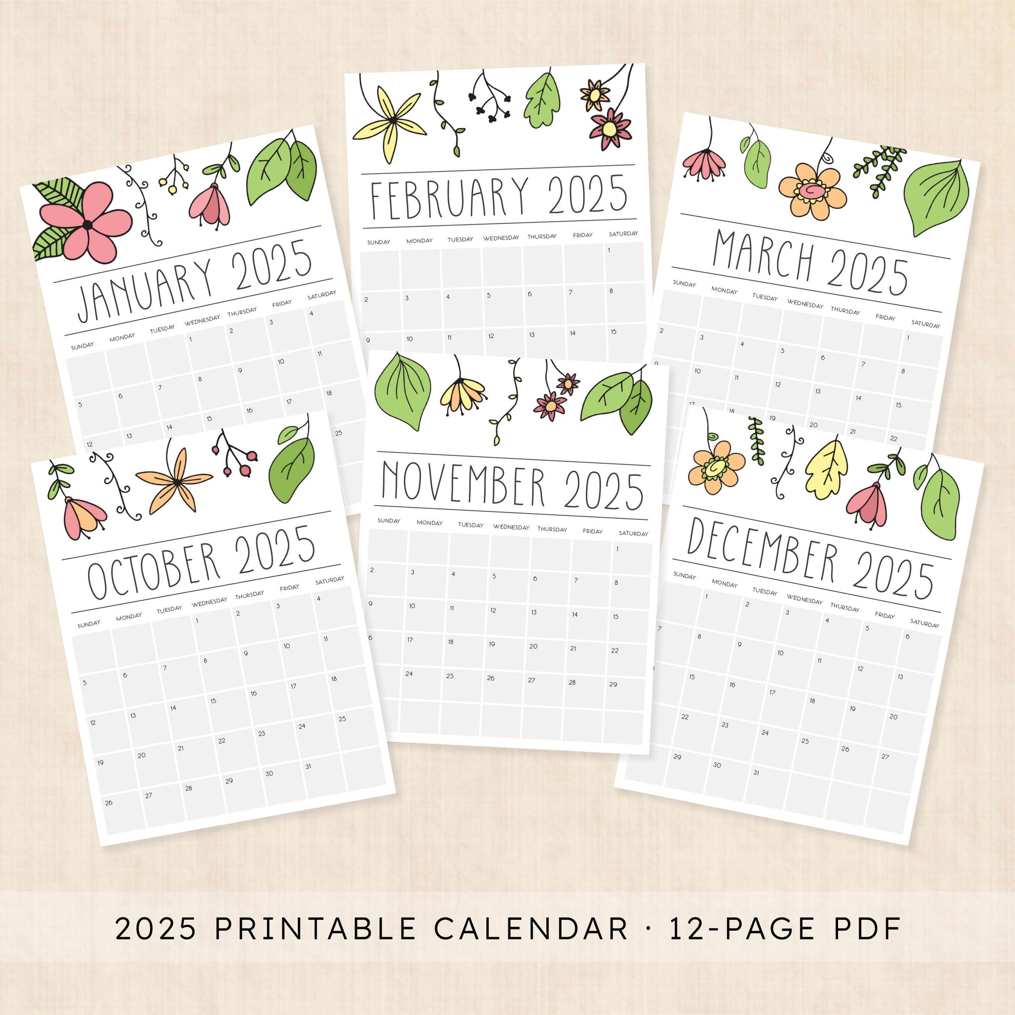 Printable 2025 Calendar