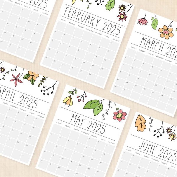 2025 Calendar · Tidy Plans 2025-calendar-tidy-plans