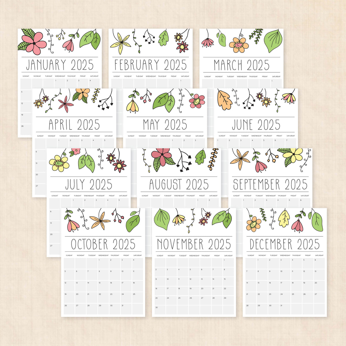 Printable 2025 Calendar