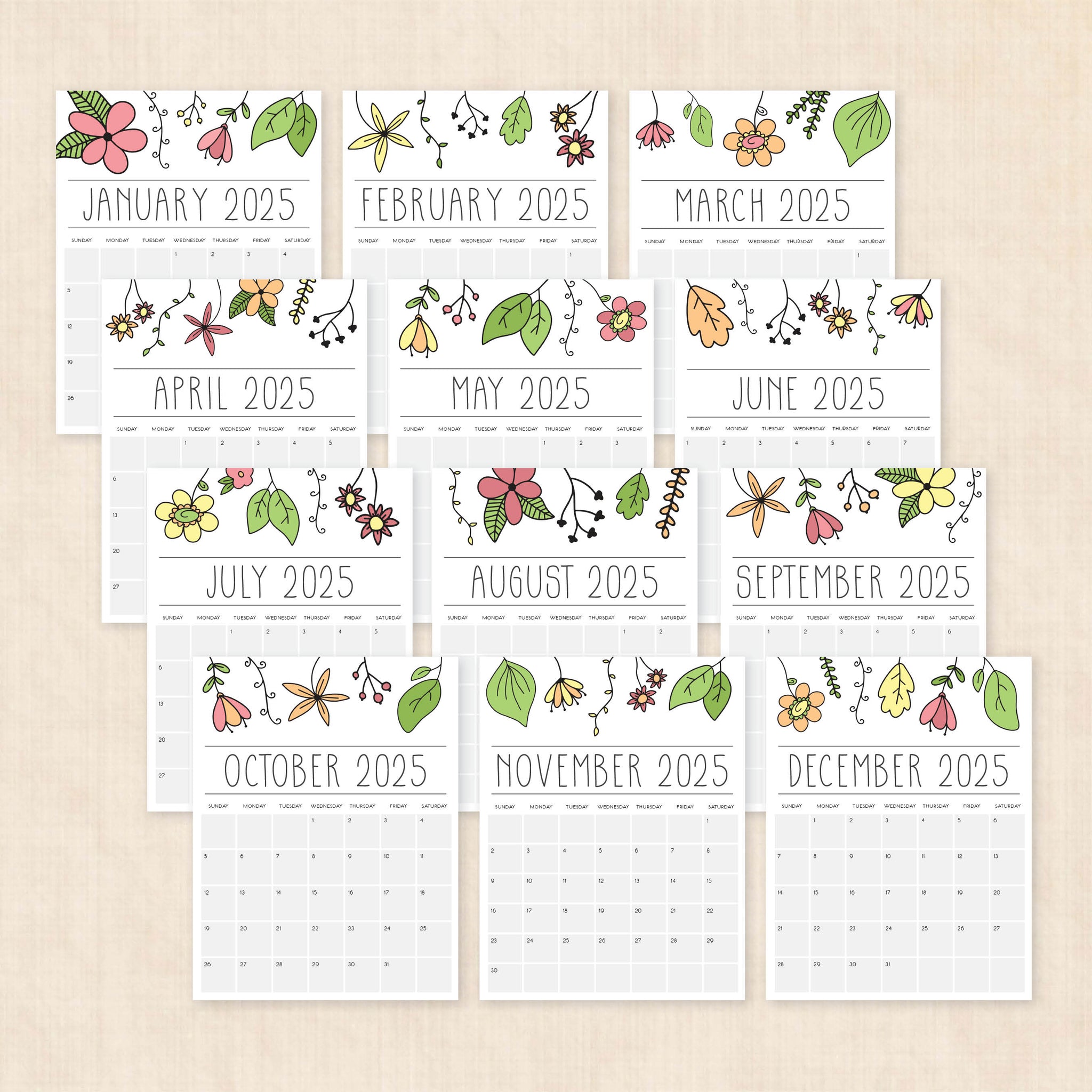 Printable 2025 Calendar